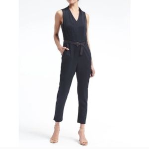 Banana Republic Blue Jumpsuit Sz 8